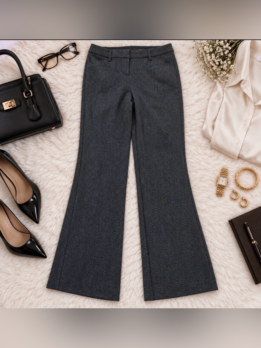 Tailored Flared Trousers